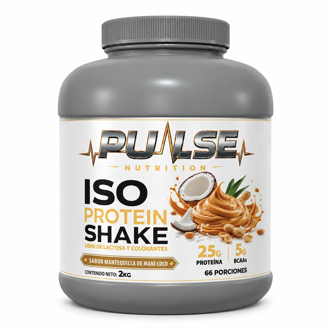 Proteína ISO Shake 2kg 66 Servicios - Pulse Nutrition